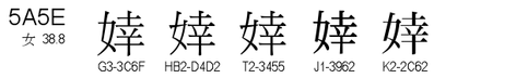 U+5A5E